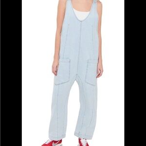 We The Free Light Blue Women's Denim Overalls medium